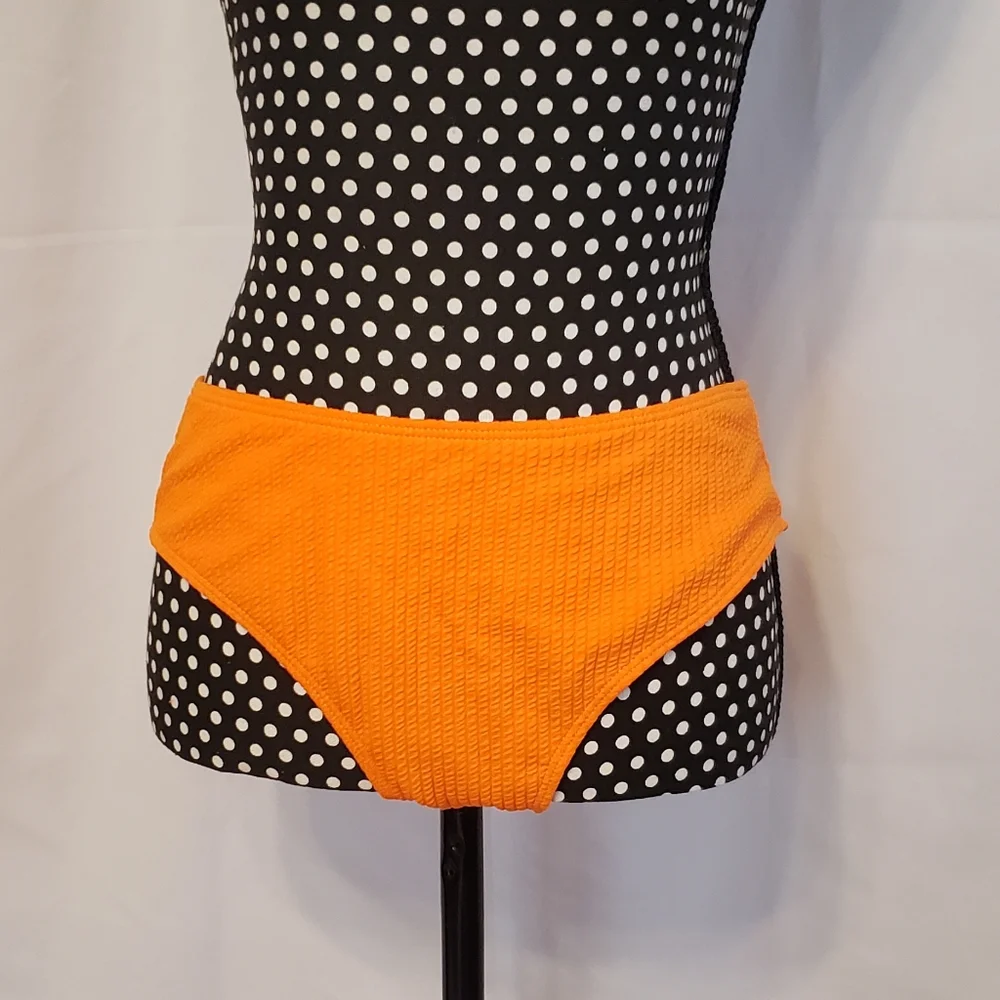 Shein Neon Orange Two-piece Swimsuit Adjustable Straps - Picture 7 of 16